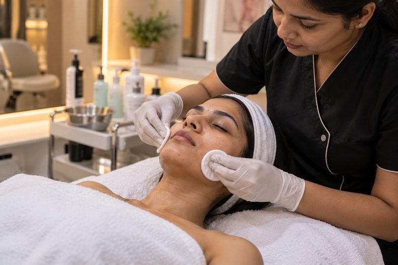 Bleach and de-tan brightening treatment