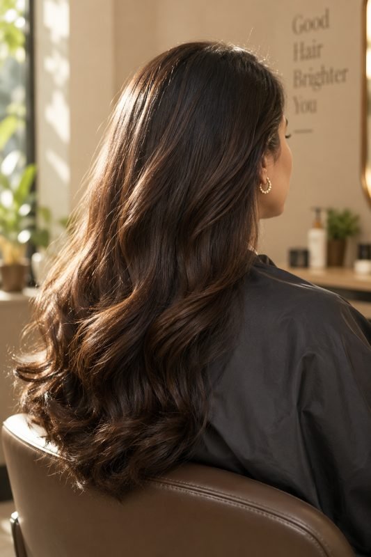 Hair styling result
